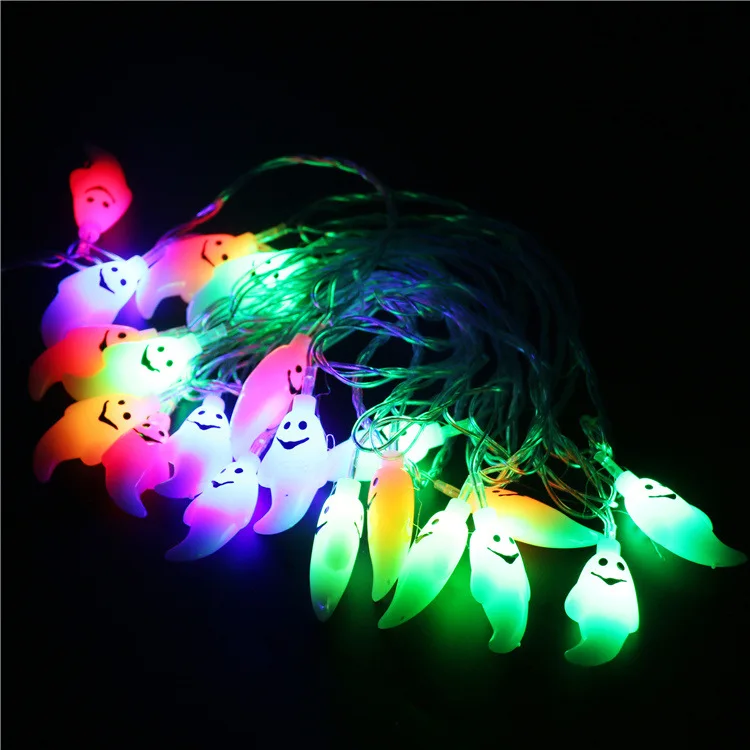 

US/EU Plug Colorful 4 Meters Christmas Hallowmas Ghost LED String Lights 20 LED Beads