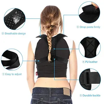Beauty Adolescent Posture Corrector Belt Posture Corrector Adjustable Posture Corrector Corset Body Contouring Adult