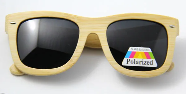 Prrety бамбуковые солнцезащитные очки и деревянные солнцезащитные очки поляризованные линзы пляжные очки - Цвет линз: smoke