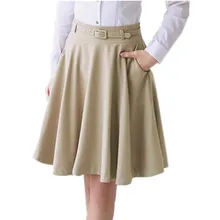Женские модели юбок года: весенне-летние юбки размера плюс, женские стильные повседневные приталенные юбки со складками, модные женские юбки Saias Femininas
