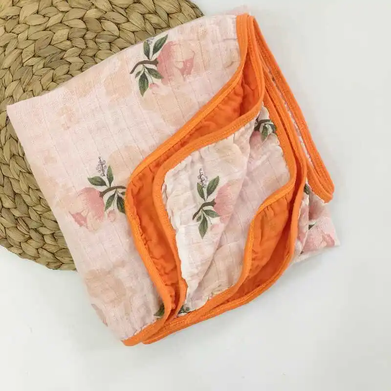 

Muslin Four-layer Blankets Soft 100% Cotton Swaddle for Newborn Baby Bath Towel Swaddle Blankets Baby Wrap Gauze Photography
