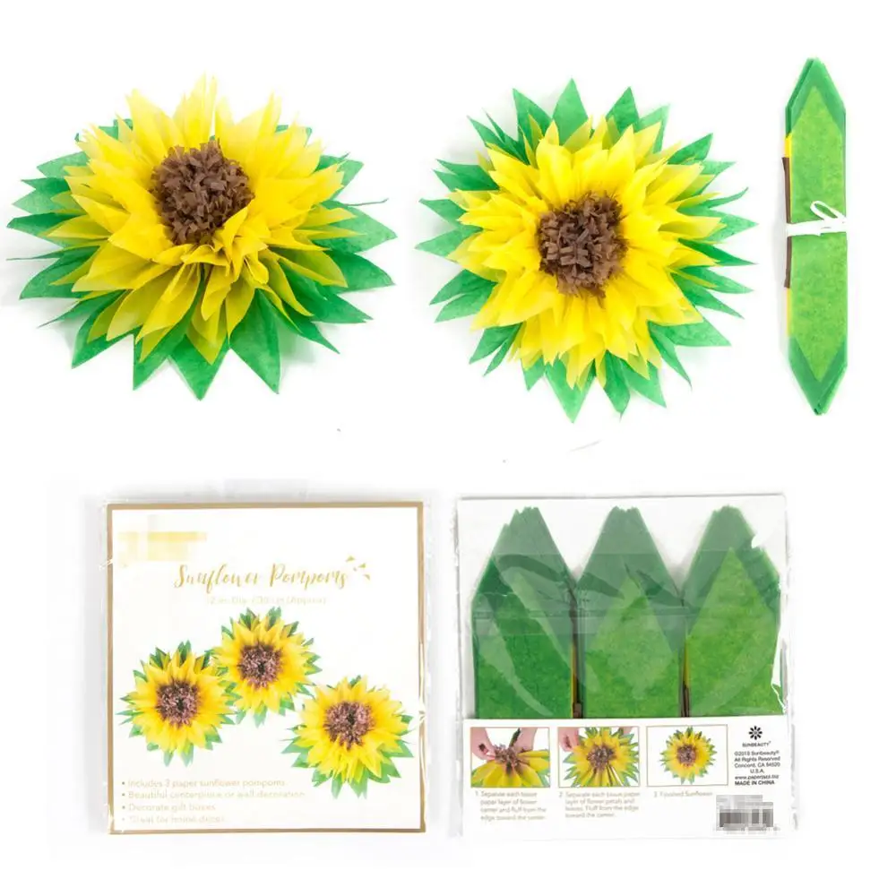 You Are My Sunshine Decoration Set Balloons Diy Paper Sunflower