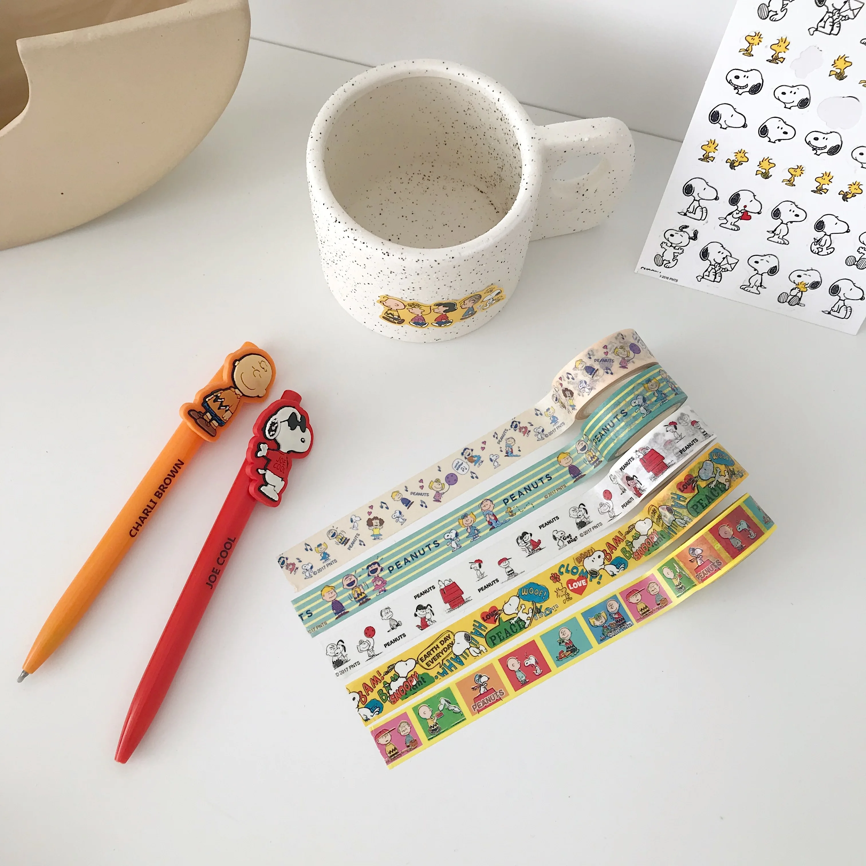 

SIXONE Peanut Cartoon Characters Washi Tape Rogue Dog Handbook Decorative Tapes Stationery Office & School Supplies