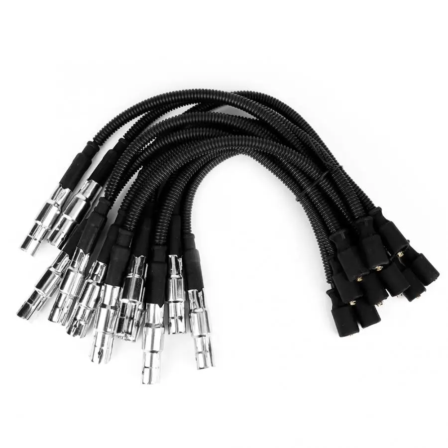 12PCS Sparking Plug Starting Wires Set 1121500218 for Mercedes-Benz C-class E-class Spark Plug Wire Car Accessories