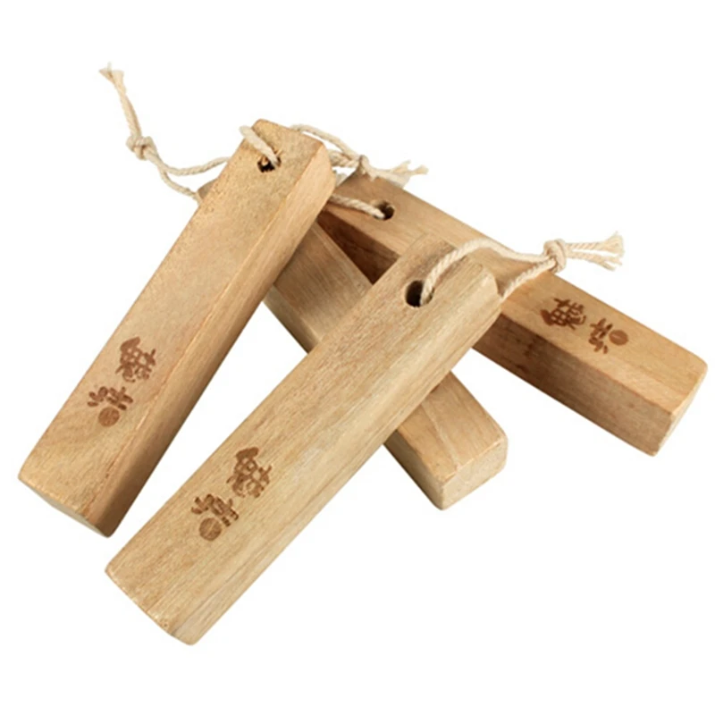 

5 Pcs/set Moisture Mold Moisture-proof Camphor Wood Bar Camphor Insect Repellent Aroma Cricket Alternative Mothballs Air Freshen