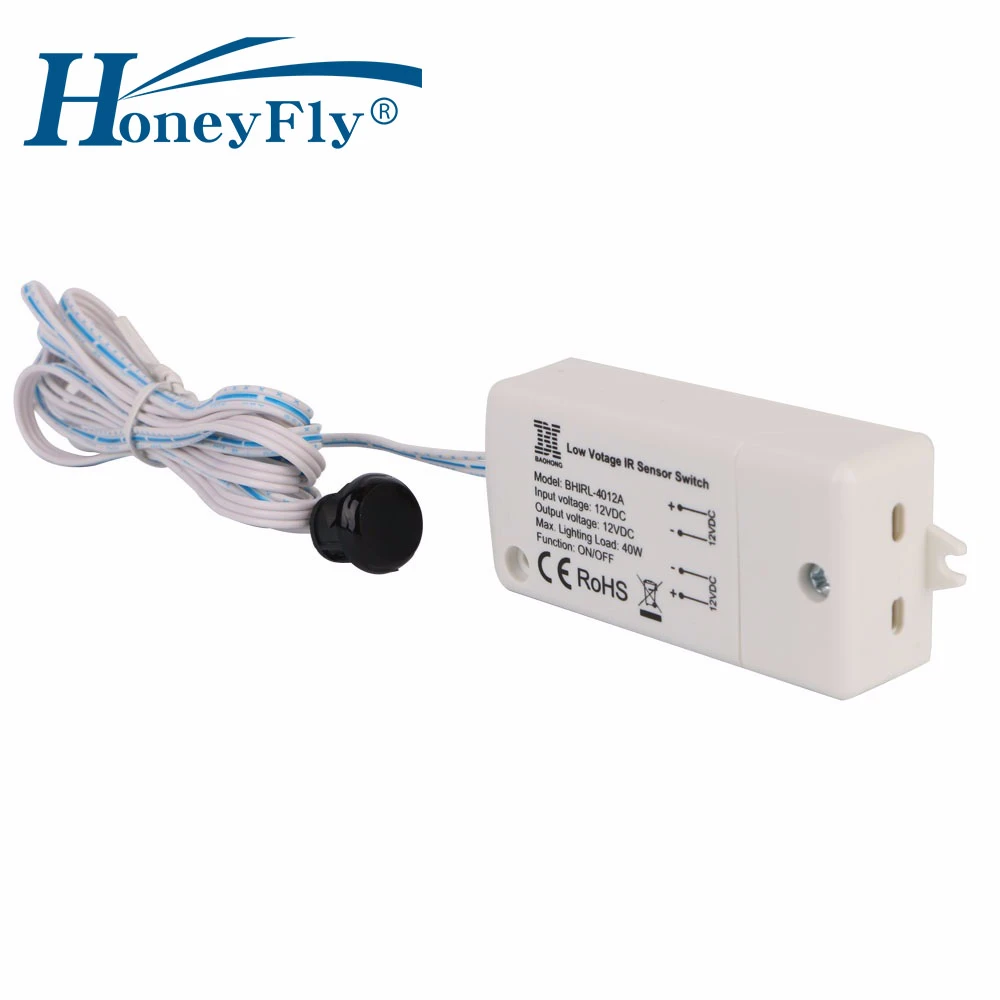 Светодиодный ИК датчик HoneyFly 2 шт. 12 В 40 Вт инфракрасный переключатель для