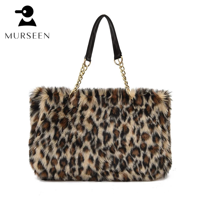 Aliexpress 2017 Winter Luxury Brand Women Handbags Faux 2017 Winter Luxury Brand Women Handbags Faux Fur Leopard Bags Designer High Quality Sac A