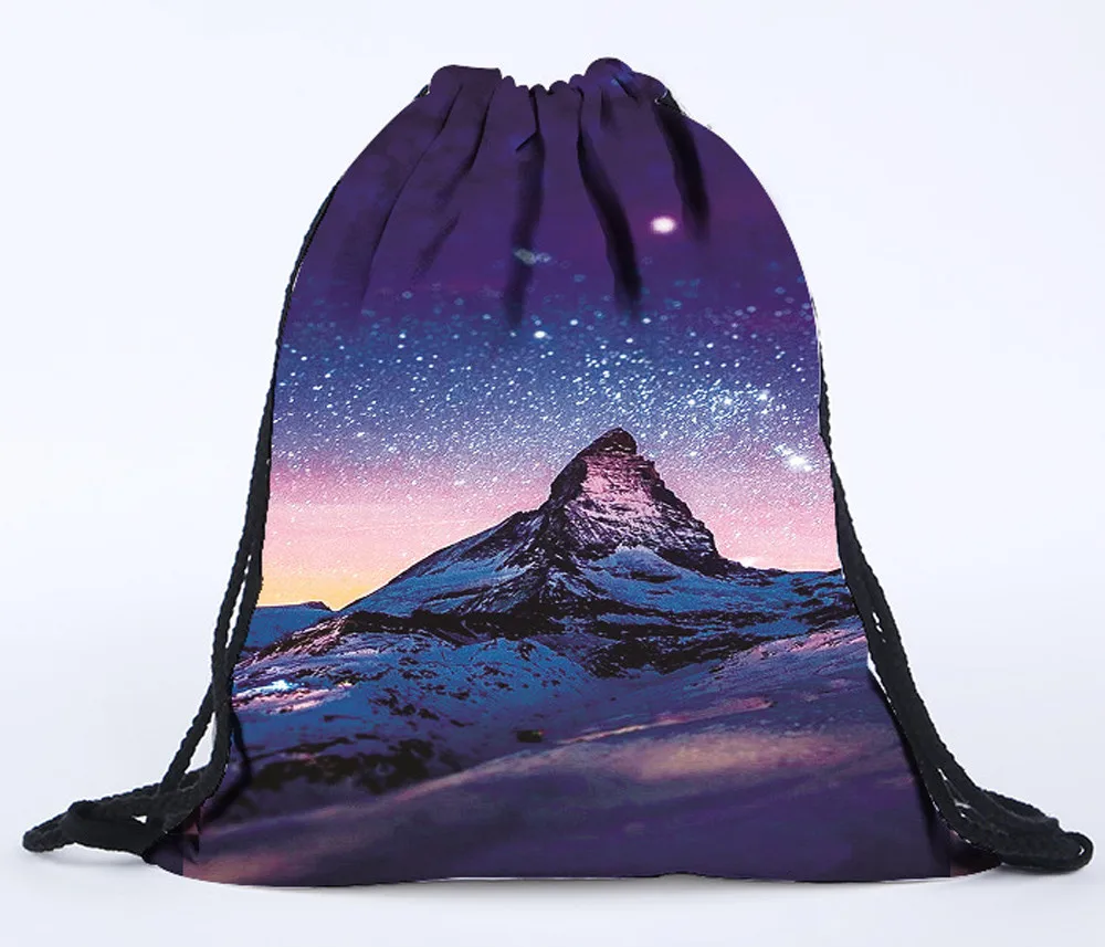 Backpack Drawstring 3D Printing Bags Drawstring Bag Travel Bag Unisex Backpacks 3D Printing Bags Drawstring Backpack