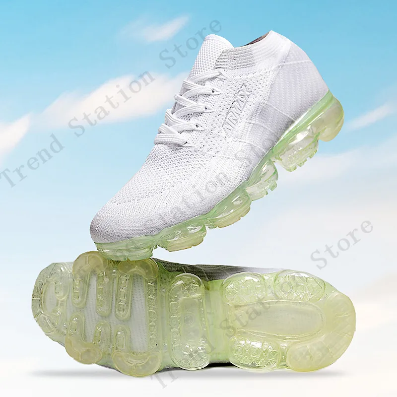 Женские кроссовки мужские Air Vapormax_2.0 обувь высокого качества с воздушной подушкой обувь для спорта на открытом воздухе спортивные кроссовки белый черный