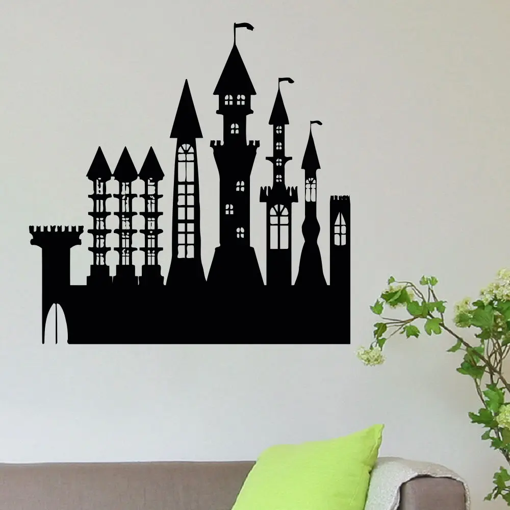 Wall Decal Castle Palace Wall Sticker Home Art Decor Girls Room Wall