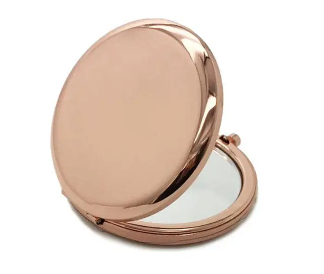 Pocket Mirror Makeup Mirror Compact Folded Portable Small Round Hand