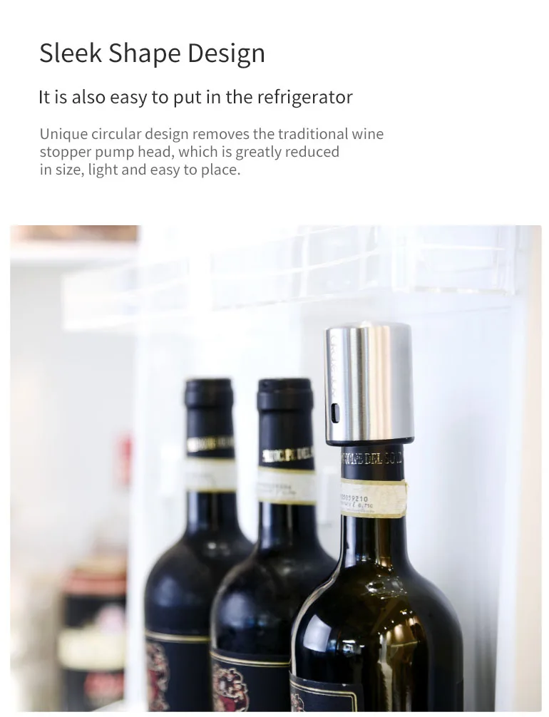 MI Mijia пробка для вина из нержавеющей стали вакуумная пробка для вина с памятью электрическая пробка для винных пробок цепь бренд-круг Joy