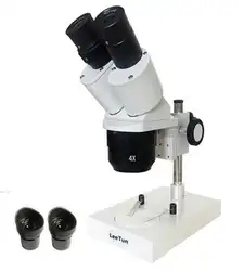 20X 40X PCB Сварки промышленные бинокулярный стереоскопический микроскоп WF10X телефона ремонт стерео микроскоп мобильный телефон инструмент