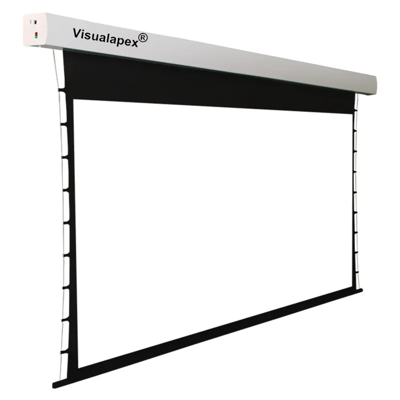 Visualapex 169 HDTV 4K/3D/UHD Deluxe Tab Tensioned Screen, Electric