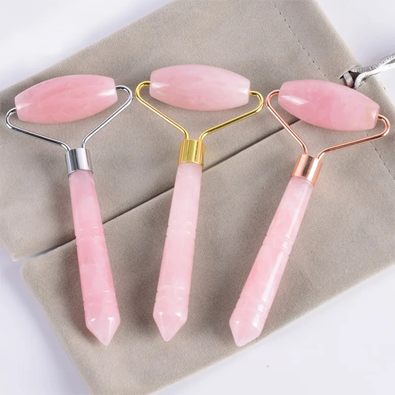 

Rose Quartz Roller Slimming Face Massager Lifting Tool Natural Jade Facial Massage Roller Stone Skin Massage Beauty Care