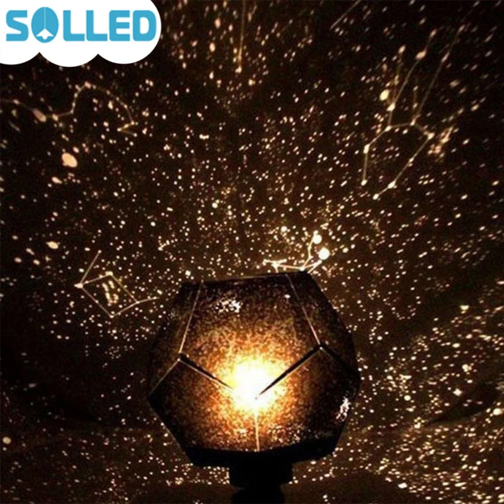 

SOLLED New Fashion Romantic Astro Star Sky Projection Cosmos Night Light Lamp DIY for Christmas Home Decor Gifts jk30