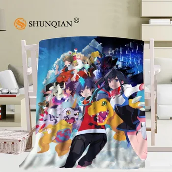 

New Arrival Custom Digimon Blanket Sofa New Blanket Portable Soft Blanket Bed Plane Travel Adult Home Blanket