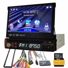 Stereo 7 ”Coche Universal 1 Din Reproductor de DVD en el tablero de Navegación GPS Multimedia cassette Bluetooth Unidad Principal de Radio Auto receptor