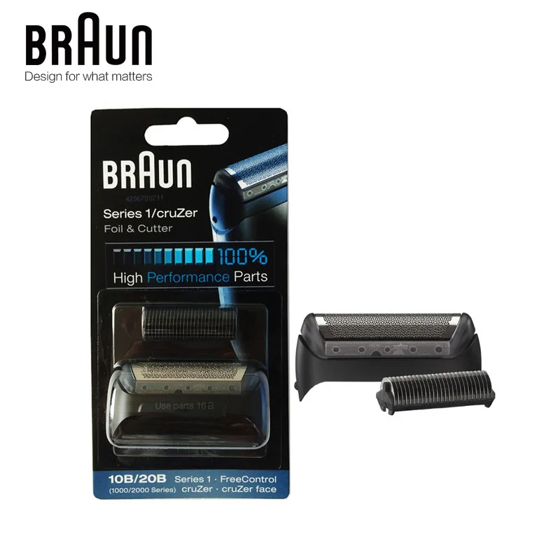 Сменная высокопроизводительная бритвенная головка Braun 10B/20B (серия 1000/2000) из