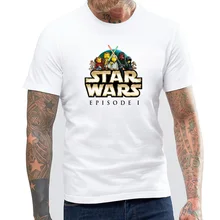 BLWHSA Homme 2017 New Hombre Novelty Star Wars Episode 1 Men T-Shirts 3D Print Tops O-Neck Short Sleeve Male Funny Tees Tshirts