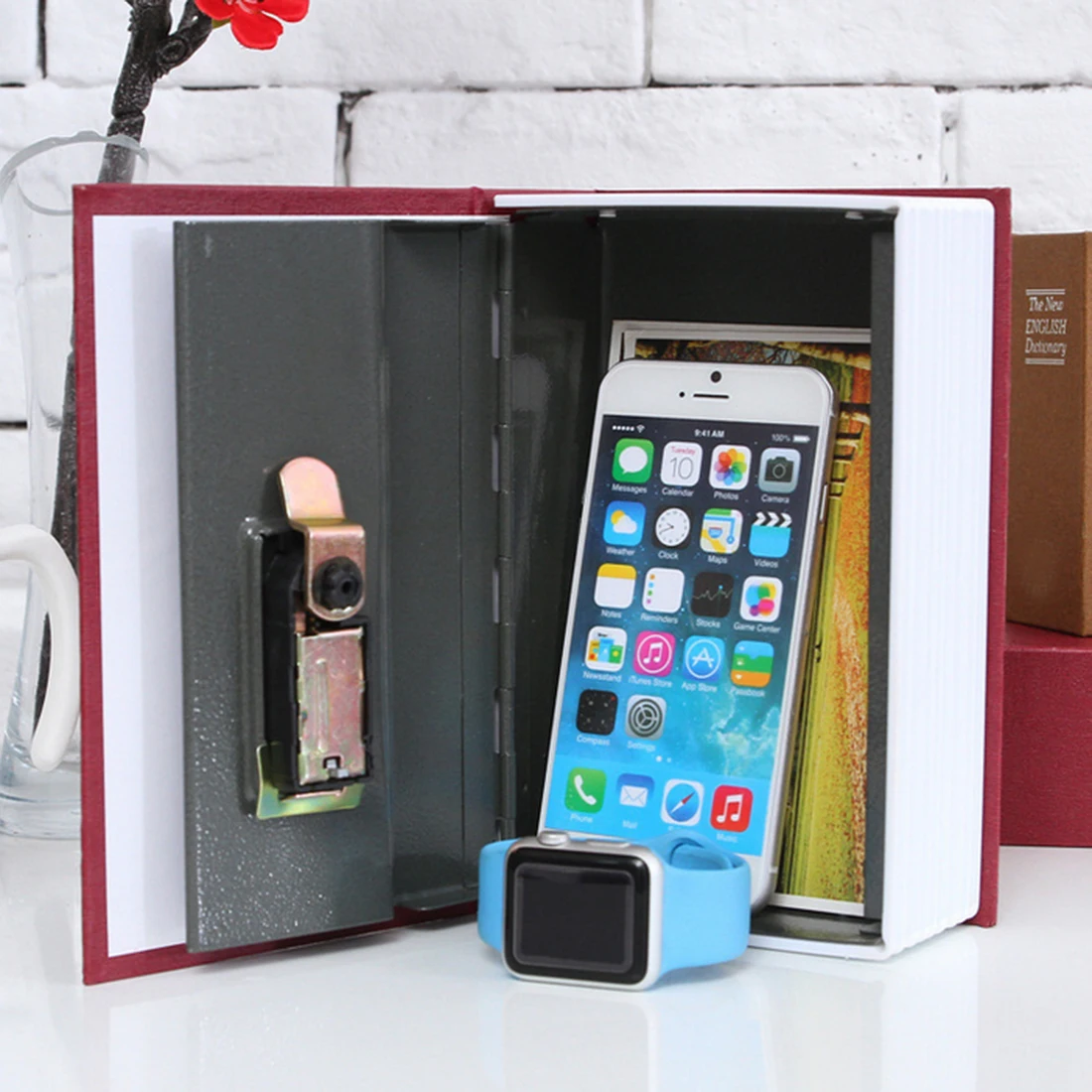 

1pcs Safe Password Storage Box Case Secret Box Hidden Money Jewelry Locker Cash Code Locker Organizer Storage Container