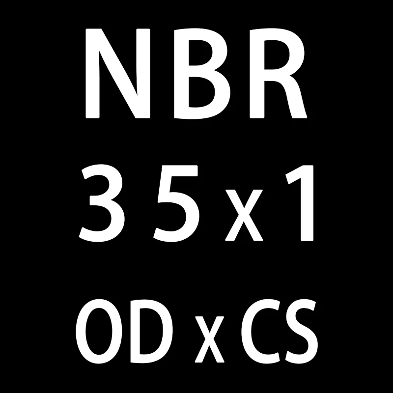 20 шт./лот резиновым кольцом черный NBR уплотнительное кольцо 1 мм Толщина OD22/23/24/25/26/27/28/30/35/40/50 мм колцеобразное уплотнение масла нитрила шайба - Цвет: OD35mm