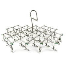 35 колышек, складной зажим, домашняя портативная вешалка для белья и одежды, зажимы, сушилка для носков и нижнего белья, прочная нержавеющая сталь 35 колышек, складной зажим, домашняя портативная вешалка для белья и одежды, зажимы, сушилка для носков и нижнего белья, прочная нержавеющая сталь