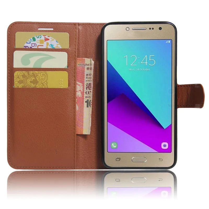 Чехол бумажник для Samsung Galaxy J2 Prime чехлы кожаный чехол с откидной крышкой защитный