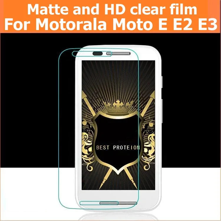 HD прозрачные глянцевые пленки для Motorola Moto E xt1021 E2 + 1 xt1505 E3 мощная матовая пленка