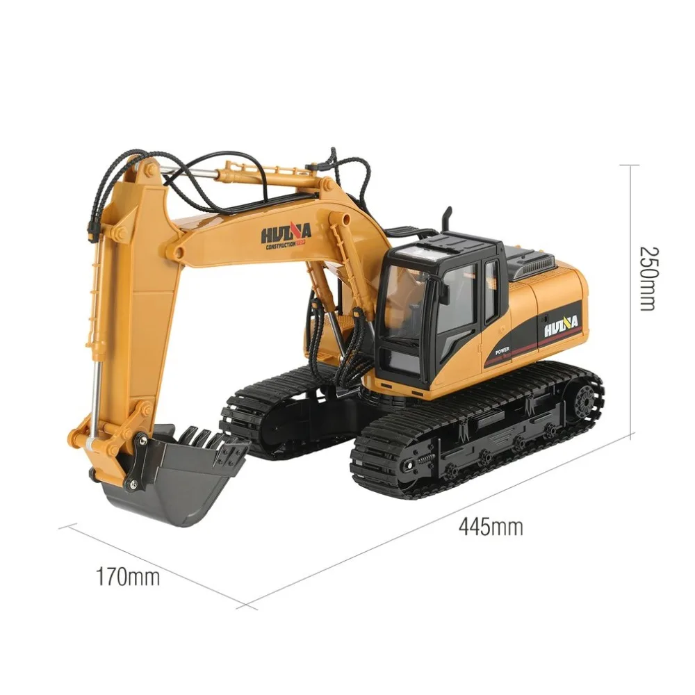 HUINA 1550 игрушки для грузовых автомобилей RC экскаватор 680 градусов ротационное