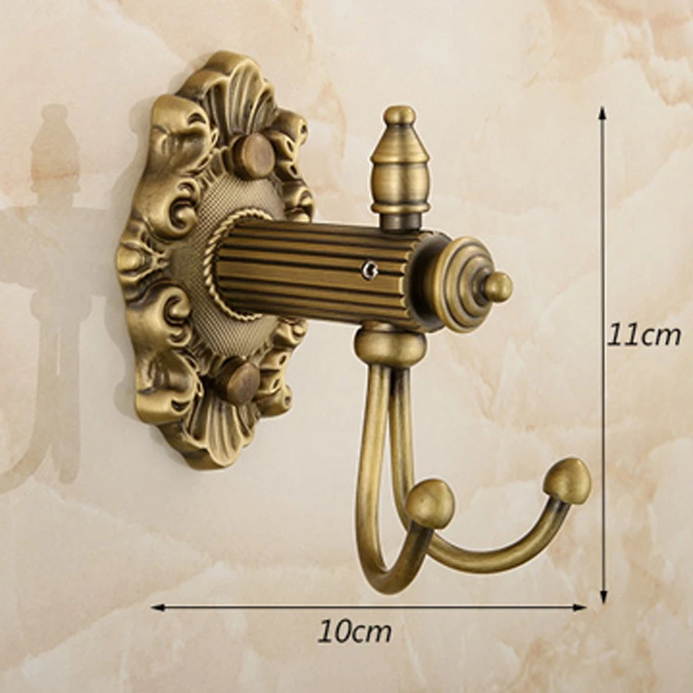 Медь под старину с крючком для одежды фоновая фотография в стиле ретро подвесные пробивая многофункциональное полотенце вешалка, крючок
