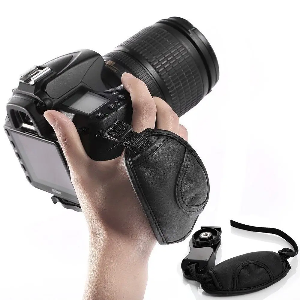 Кожаный ремешок с быстроразъемным основанием Viltrox для камеры Canon EOS T5i T4i T3i 60D Nikon