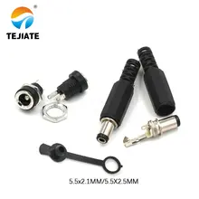 10PCS DC Power Connector pin 2.1x5.5mm Female Plug Jack + Male Plug Jack Socket Adapter DC-022B 5.5X2.5MM 10PCS DC Power Connector pin 2.1x5.5mm Female Plug Jack + Male Plug Jack Socket Adapter DC-022B 5.5X2.5MM