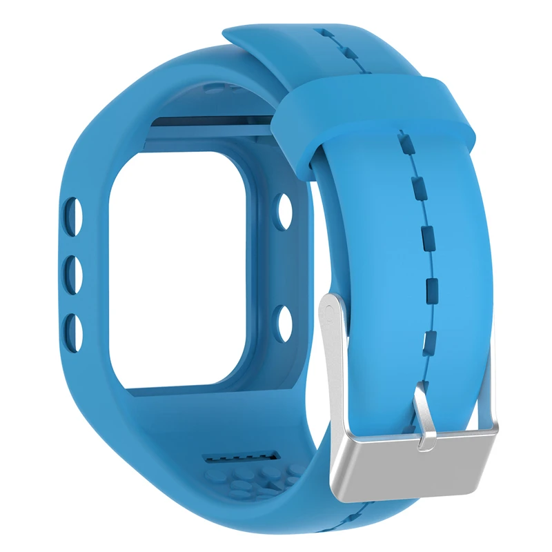 Новинка Высокое качество мягкий силиконовый сменный ремешок на запястье ремни защитный браслет чехол Чехол для Polar A300 трекер наручные часы - Цвет: Blue
