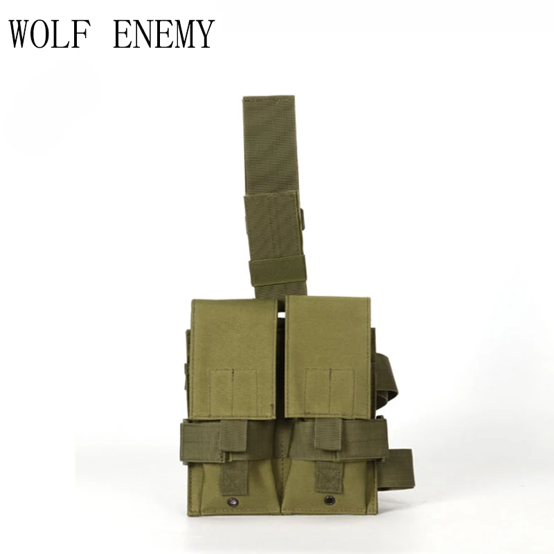 Olive Drab Тактическая Сумка Molle Double M4 5,56 мм Mag, подсумок для страйкбола, пейнтбола - Цвет: Olive Drab