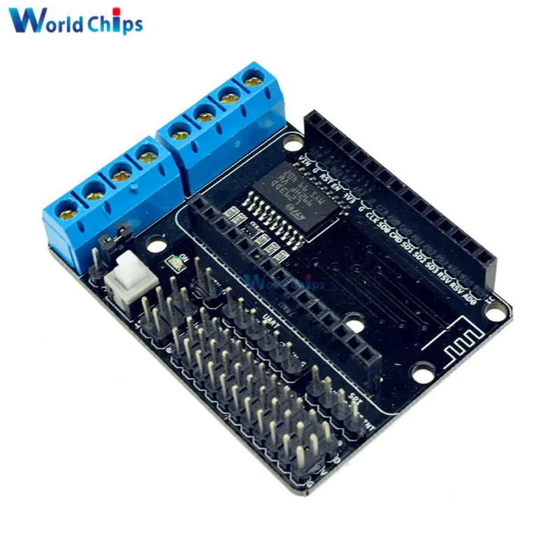 NodeMCU щит для платы двигателя L293D ESP 12E из ESP8266 esp12e набор самостоятельной сборки