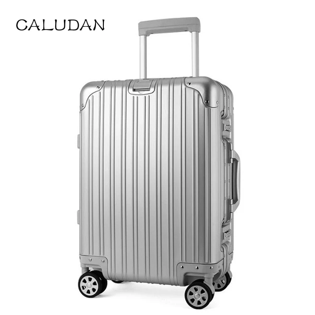

CALUDAN 20" 24" 28" inch 100% aluminium spinner travel suitcase hand luggage trolley with wheel