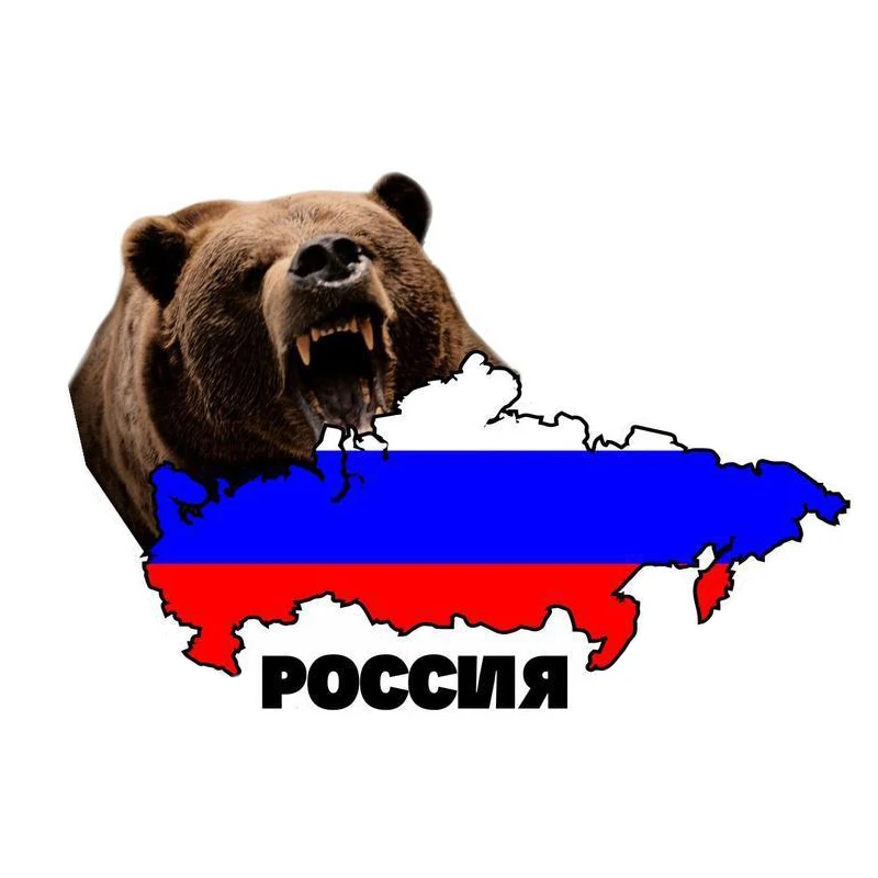 HotMeiNi медведь Urss Россия Автомобильная наклейка индивидуальная Assessoires