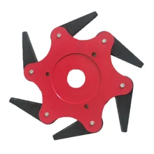 Новейшие 6 Зубы диск для резания триммер металлические лезвия Головка триммера садовый электротриммер головка для газонокосилки