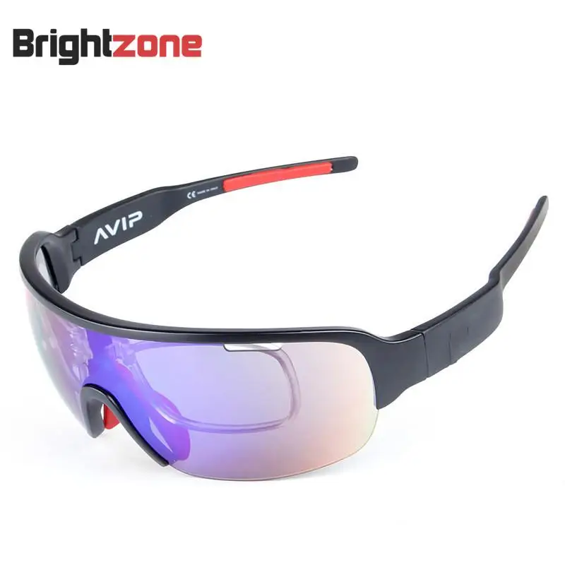 

2 Lens & 5 Lens High Quality Half Frame Multifunction Outdoor Sport Biccycle Glasses Polarized Sunglasses Sun-shade
