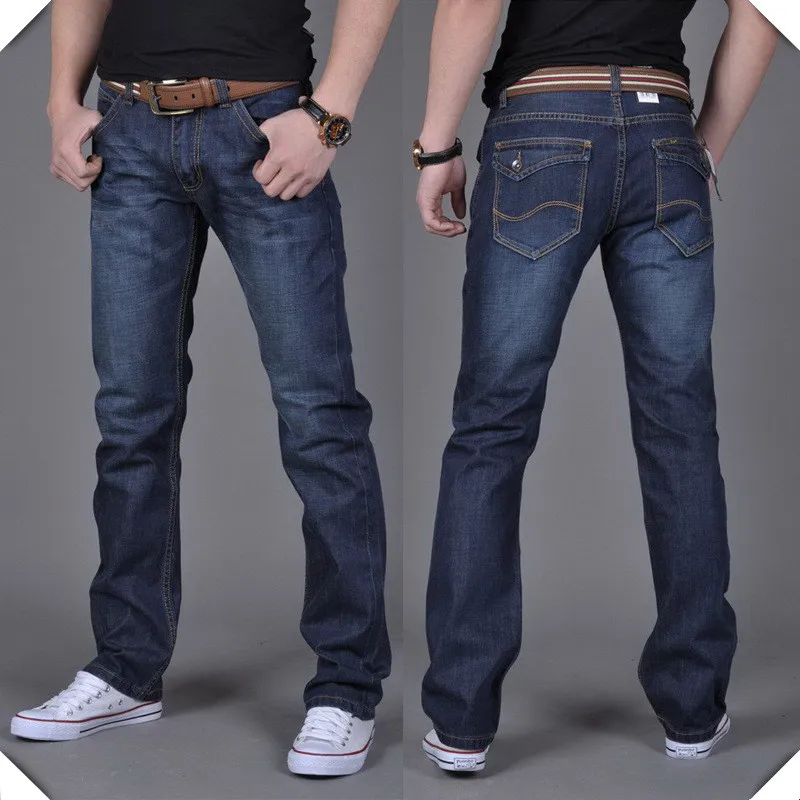 Vaqueros baratos para hombre pantalones gruesos de