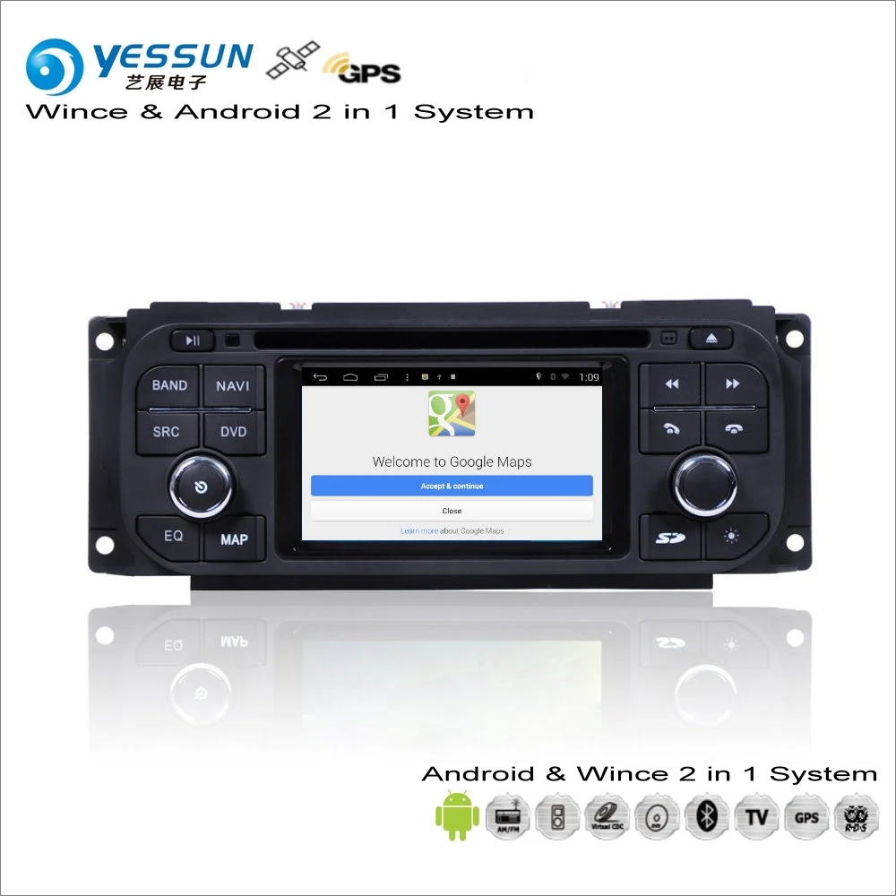 YESSUN для JEEP Liberty/Wrangle 2002~ 2007 Android Мультимедиа Радио CD dvd-плеер gps Navi Карта Навигация Аудио Видео Стерео