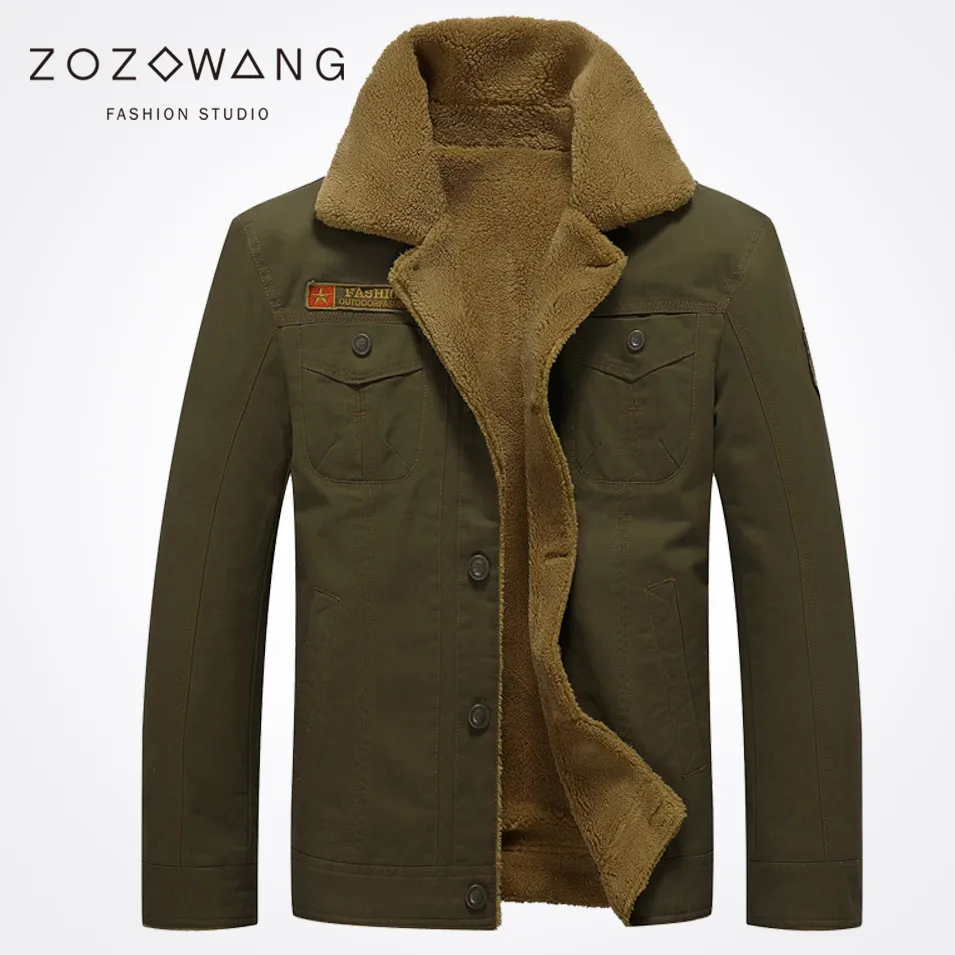 Zozowang solid short Turn-down Collar Single breasted brushed keep warm autumn winter jacket men fashion casual winter coat men Zozowang solid short Turn-down Collar Single breasted brushed keep warm autumn winter jacket men fashion casual winter coat men