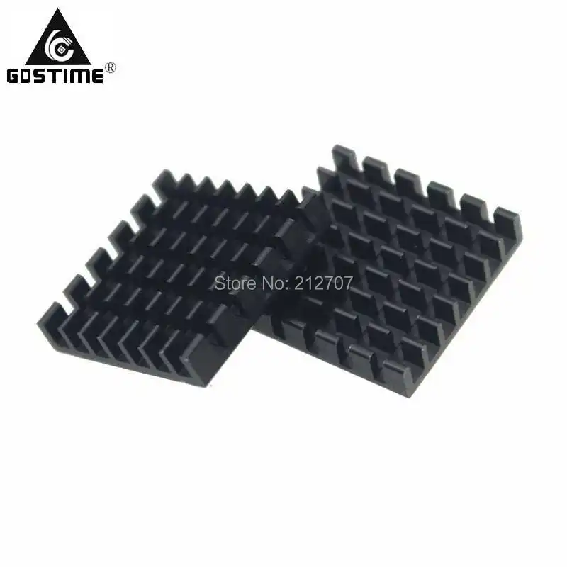 heatsink 25x25x5mm black