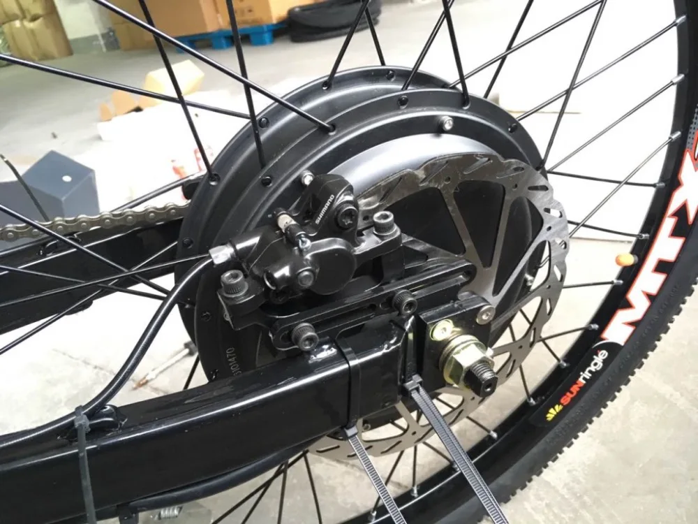 Clearance QS V3 electric bike hub motor wheel 10kw peak power on 16" 17" 18" 19" motorcycle wheel 10