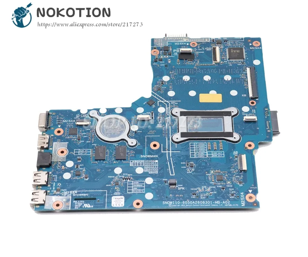 Most effective  NOKOTION For HP 248 G1 Laptop Motherboard I7-4500U CPU Radeon HD 8670M gpu 746032-601 746032-001 60