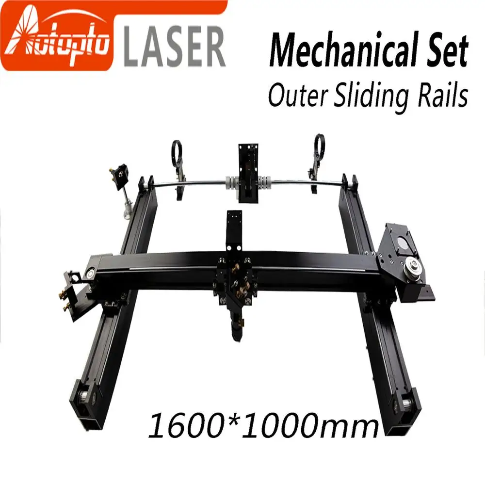 Mechanical Parts Set 1600*1000mm Outer Sliding Rails Kits Spare Parts for DIY 1610 CO2 Laser Engraving Cutting Machine
