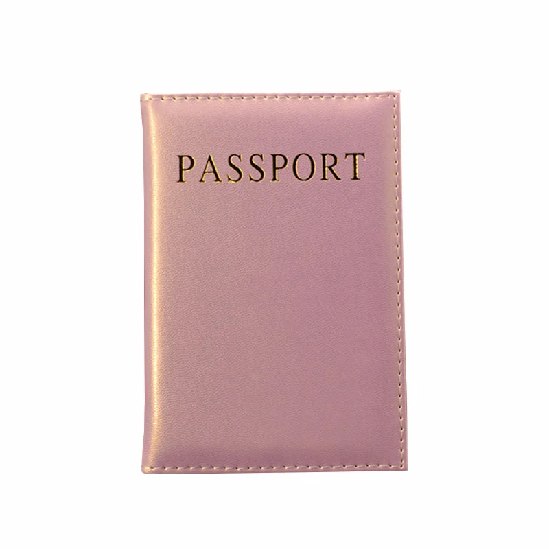 Universal Travel Passport Cover Women Pink Leather Cute Passport Holder