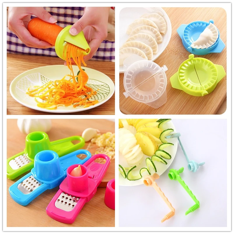 

HIFUAR Kitchen Tools Vegetable Fruit Cutter Slicer Peeler Potato Carrot Dumplings Model And Garlic Presses Colorful Cooking Tool