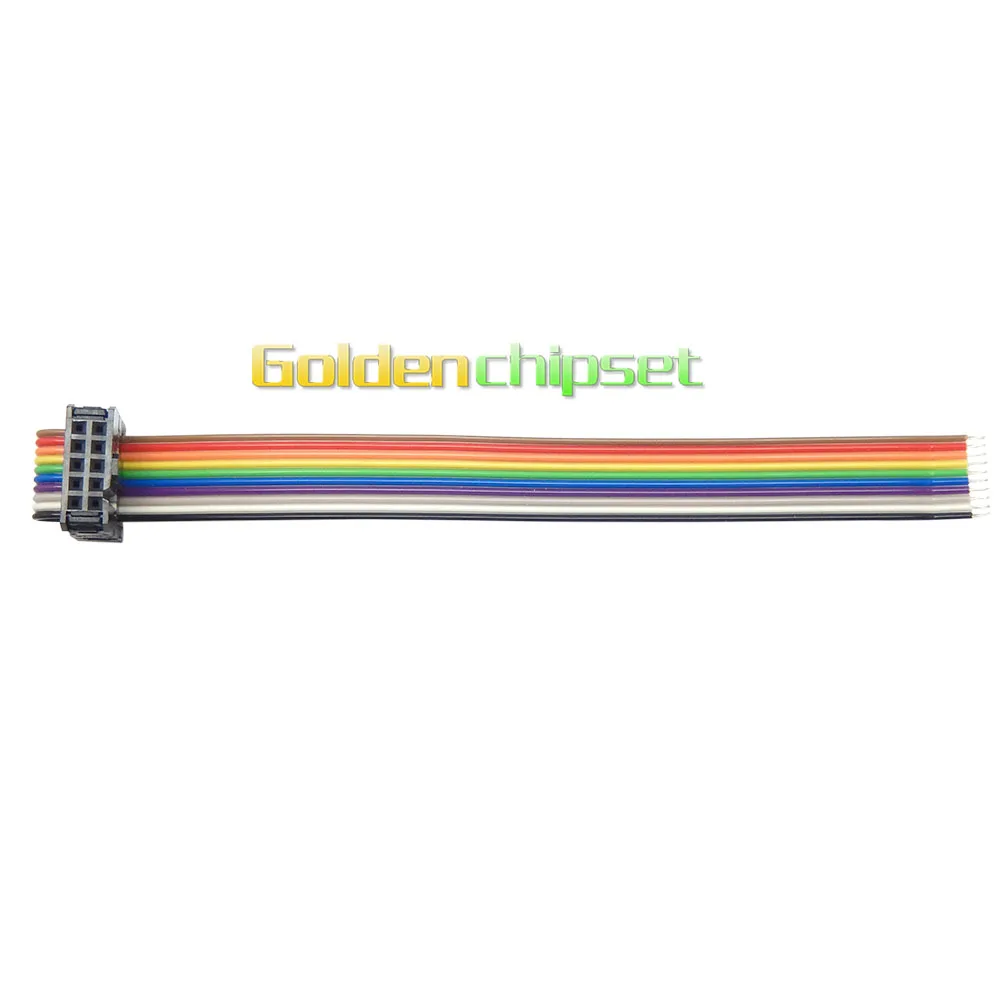 

ISP Cable for RT809H Programmer Optional Accessories IDC10 Female Welding color Strands of Tinned Copper Wire Good Quality